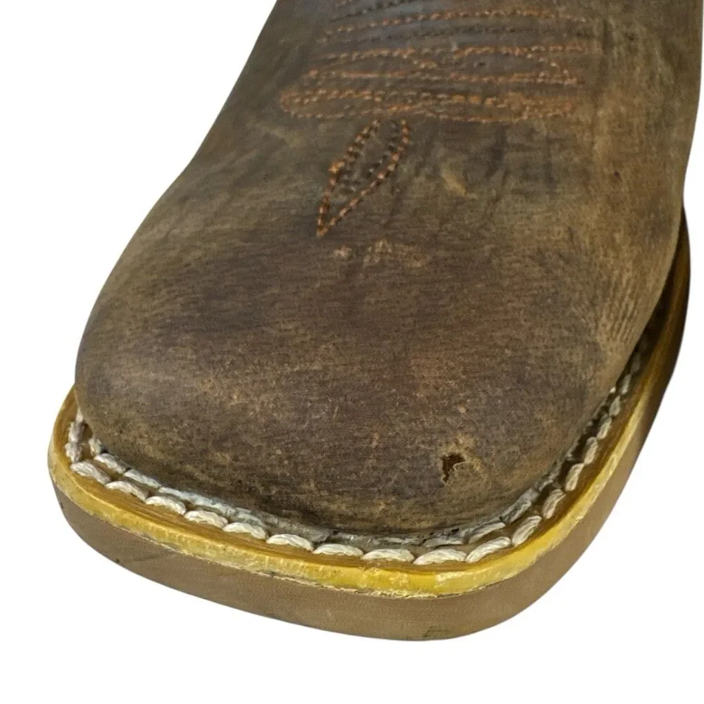 Kids Brown and Black Western Cowboy Boots